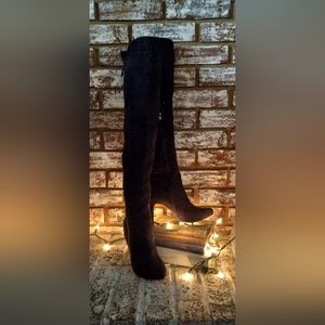 Black knee  boots with heel (6)
